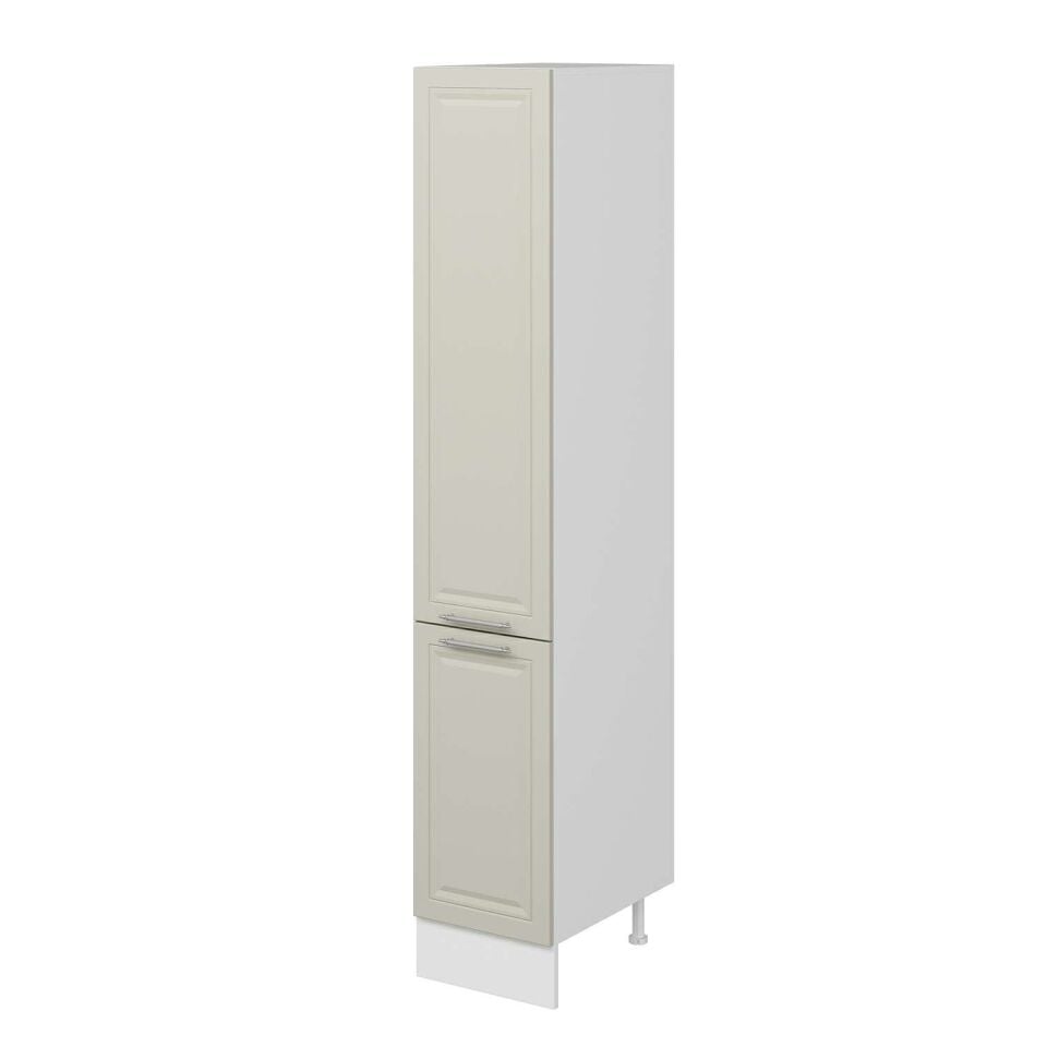 Alvinka Mutfak Modül Mbr_C 40-H222Cm Boy Dolabı Beyaz Kumtaşı Mdf