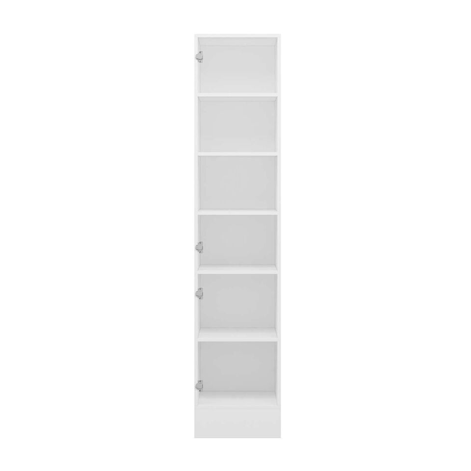 Alvinka Mutfak Modül Hg_J 45-H210Cm Boy Dolabı Beyaz Kumtası