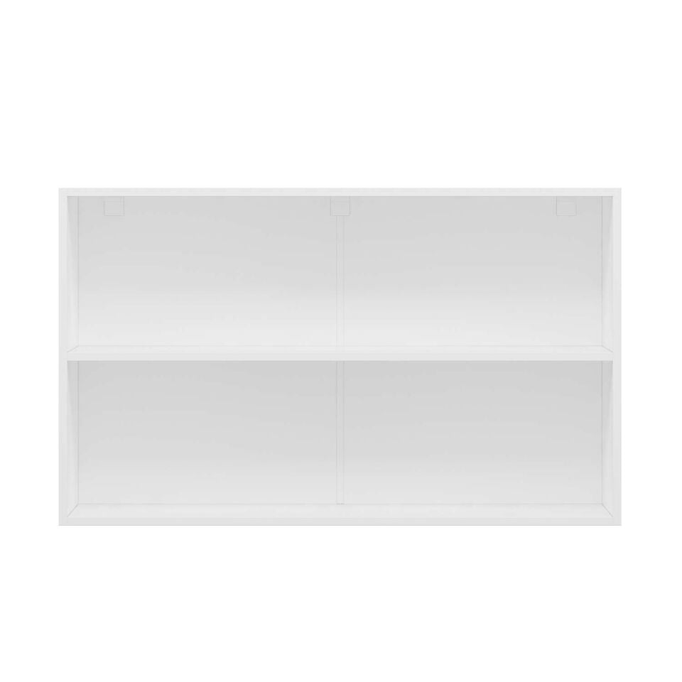 Alvinka Mutfak Modül Üst 2Dk1R 120-H72Cm Dolap Beyaz Alm Cam