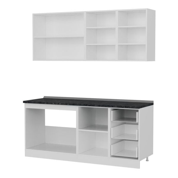 Minar 185 Cm Mutfak Dolabı Beyaz 185-B2