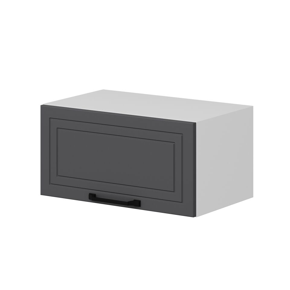 Alvinka Mutfak Modül Mbr_A Üst 1Yk 60-H30Cm Dav Dolap Beyaz Antrasit Mdf