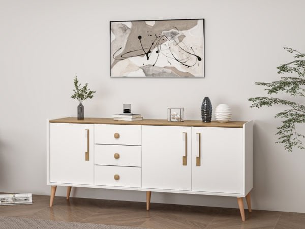 Mitra Konsol - Beyaz/Artisan