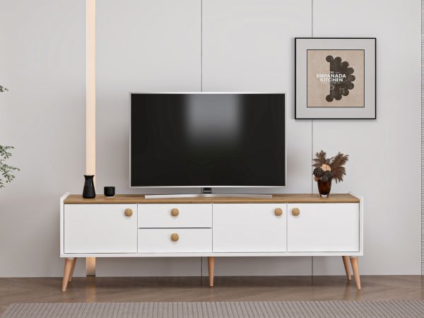Mitra Tv Ünitesi - Beyaz/Artisan