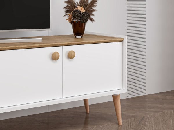 Mitra Tv Ünitesi - Beyaz/Artisan