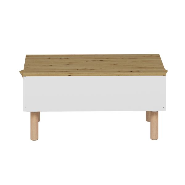 Lotus Bohem Tarz Orta Sehpa - Beyaz/Artisan