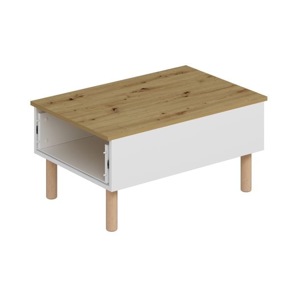 Lotus Bohem Tarz Orta Sehpa - Beyaz/Artisan