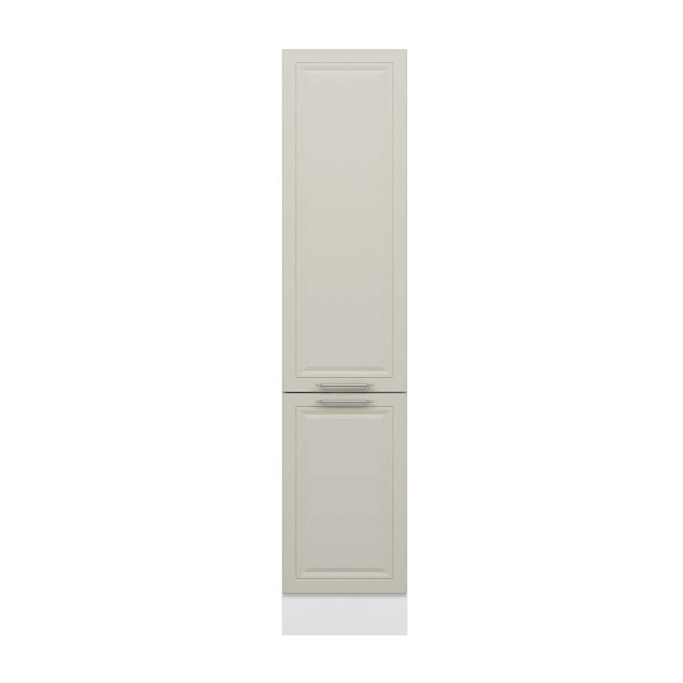Alvinka Mutfak Modül Mbr_C 45-H210Cm Boy Dolabı Beyaz Kumtaşı Mdf
