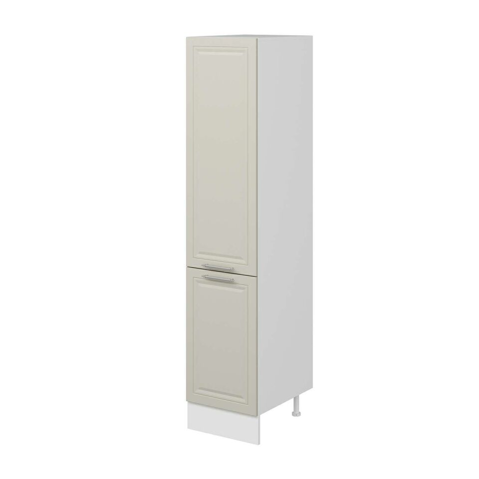 Alvinka Mutfak Modül Mbr_C 45-H210Cm Boy Dolabı Beyaz Kumtaşı Mdf