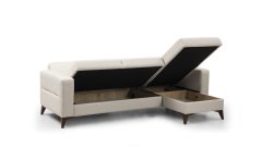 Kristal (2+D) Uzanmalı Köşe Koltuk Takımı Bej