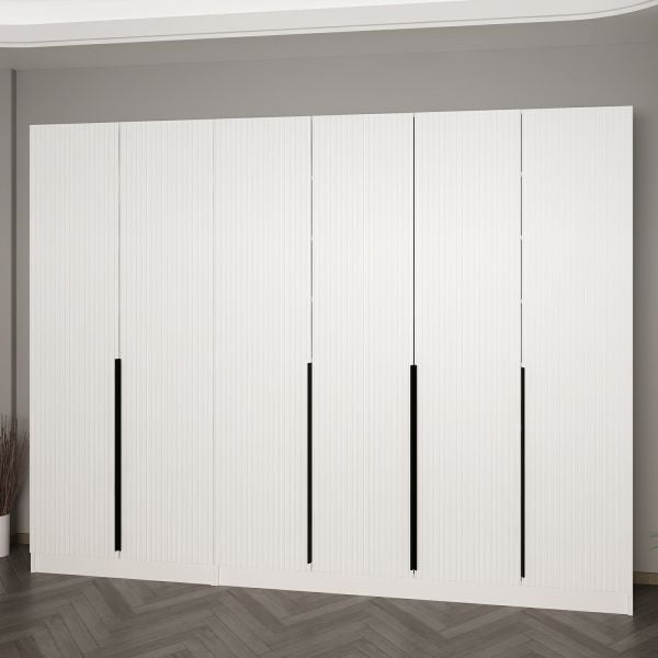 Minar Kale 210 Cm 6 Kapaklı 4B Raf Portmanto Byz Mbr Çizgili Byz