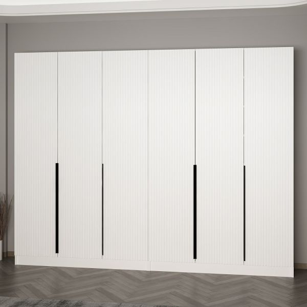 Minar Kale 210 Cm 6 Kapaklı 2B Raf Portmanto Byz Mbr Çizgili Byz