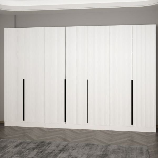 Minar Kale 210 Cm 7 Kapaklı 5B Raf Portmanto Byz Mbr Çizgili Byz