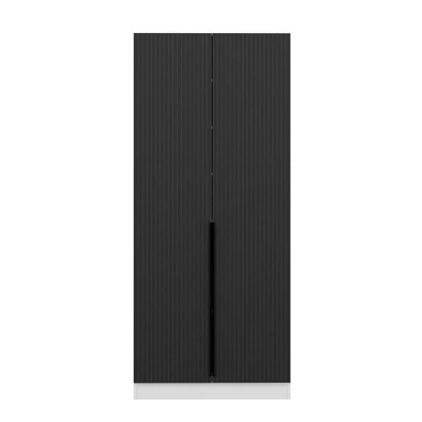 Minar Kale 210 Cm 2 Kapaklı 2B Raf Portmanto Byz Mbr Çizgili Ant