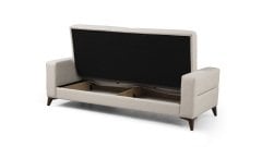 Kristal 3'lü Koltuk Bej