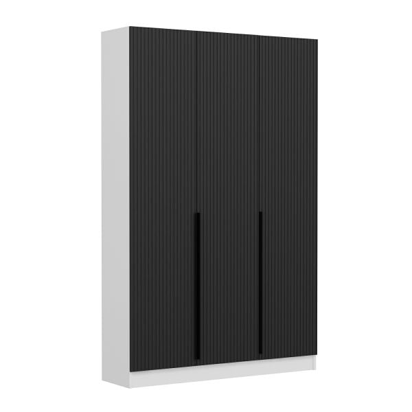 Minar Kale 210 Cm 3 Kapaklı 1B Raf Portmanto Byz Mbr Çizgili Ant