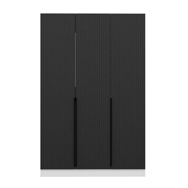 Minar Kale 210 Cm 3 Kapaklı 1B Raf Portmanto Byz Mbr Çizgili Ant