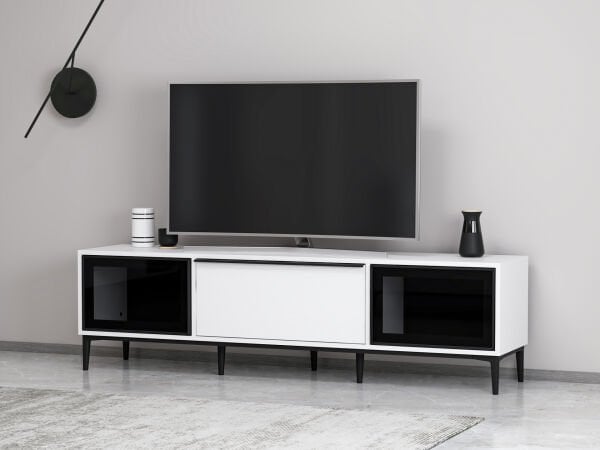 Elevate Tv Ünitesi - Beyaz Ahşap