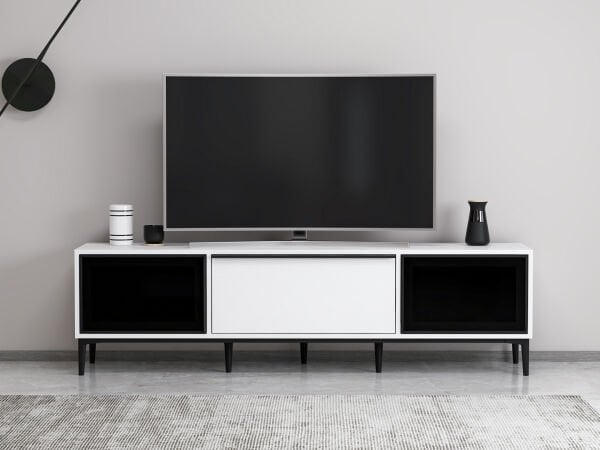 Elevate Tv Ünitesi - Beyaz Ahşap