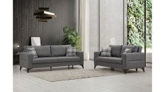 Kristal 3+2 Koltuk Takımı Koyu Gri