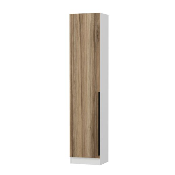 Minar Kale 210 Cm 1 Kapaklı 1B Raf Portmanto Beyaz Dore Plus