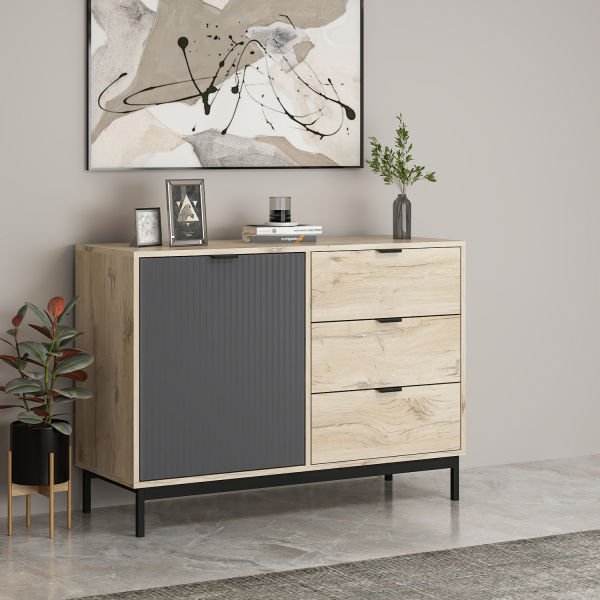 Esta Konsol 120 Cm - Senza/Antrasit