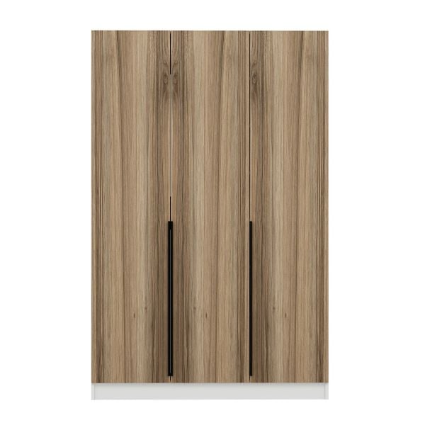 Minar Kale 210 Cm 3 Kapaklı 1B Raf Portmanto Beyaz Dore Plus