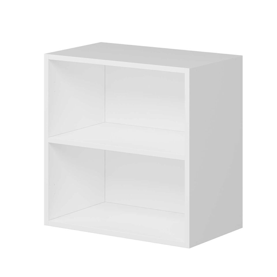Alvinka Mutfak Ledli Modül Üst 1Dk1R 60-H60Cm Mbr A Cam  Beyaz  Beyaz Mdf Gövde
