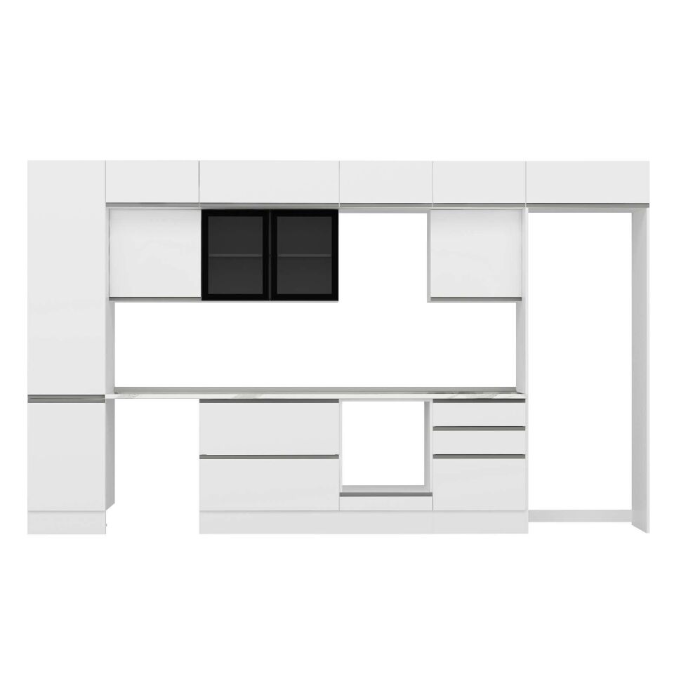 Alvinka 390X240 Cm High Gloss Mutfak Dolabı Mbb-E80B50S60-3