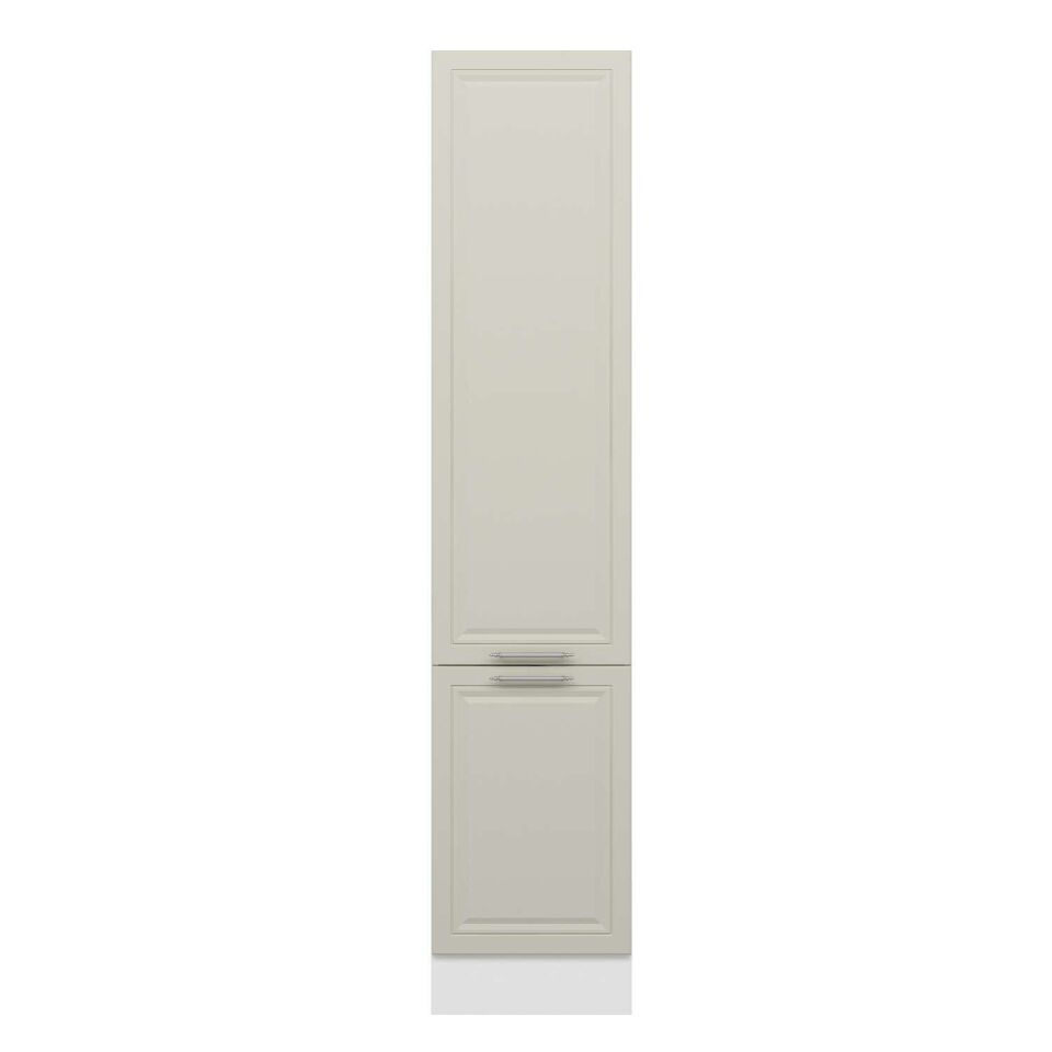 Alvinka Mutfak Modül Mbr_C 50-H240Cm Boy Dolabı Beyaz Kumtaşı Mdf