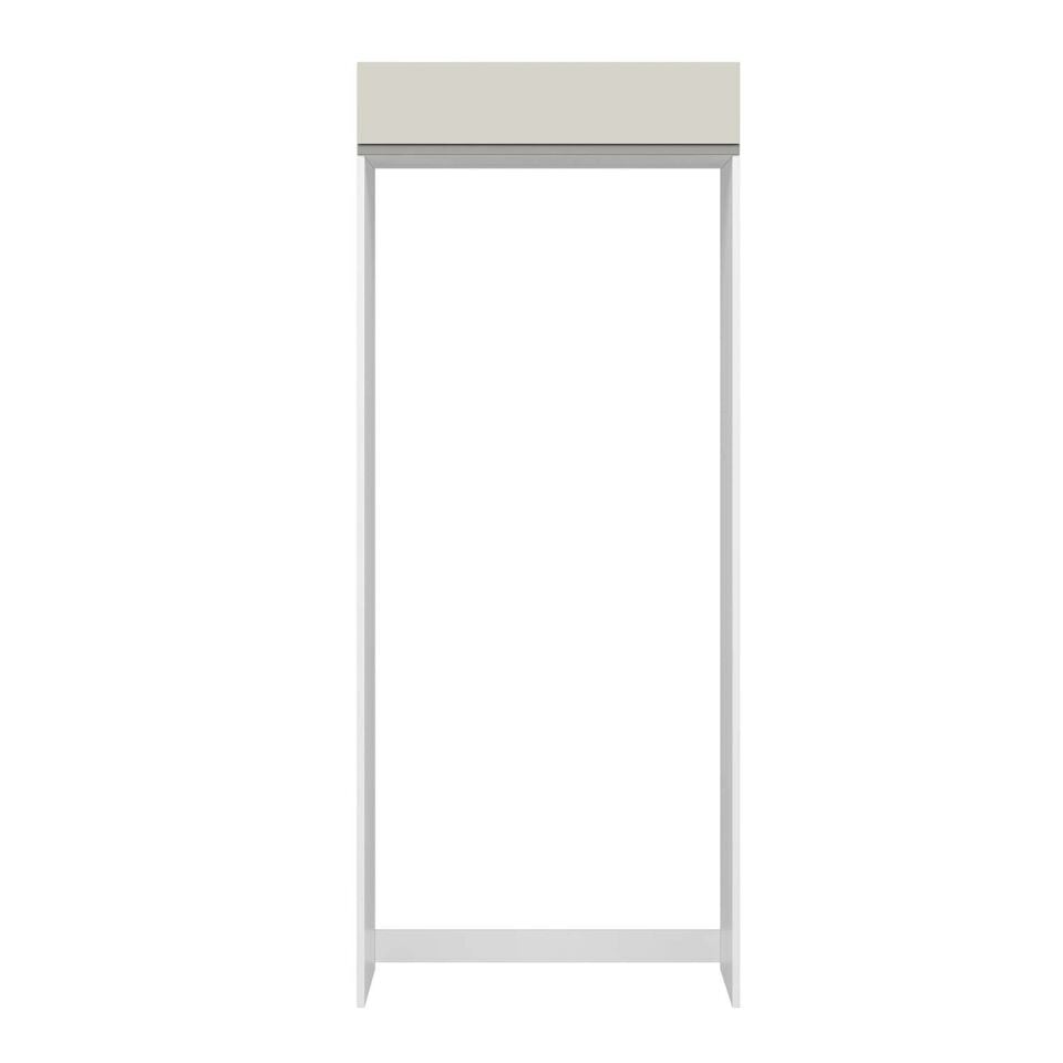 Alvinka Mutfak Modül Hg_J 90-H222Cm Buz Dolabı Beyaz Kumtası
