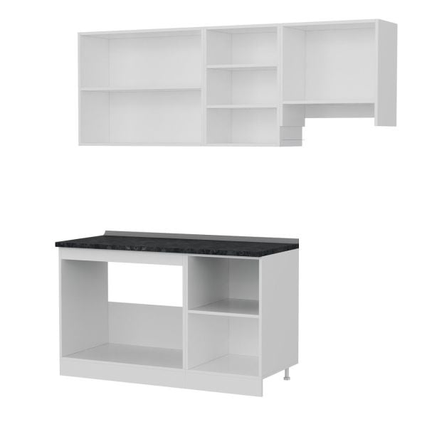 Minar 200 Cm Mutfak Dolabı Beyaz Dore 200-D7