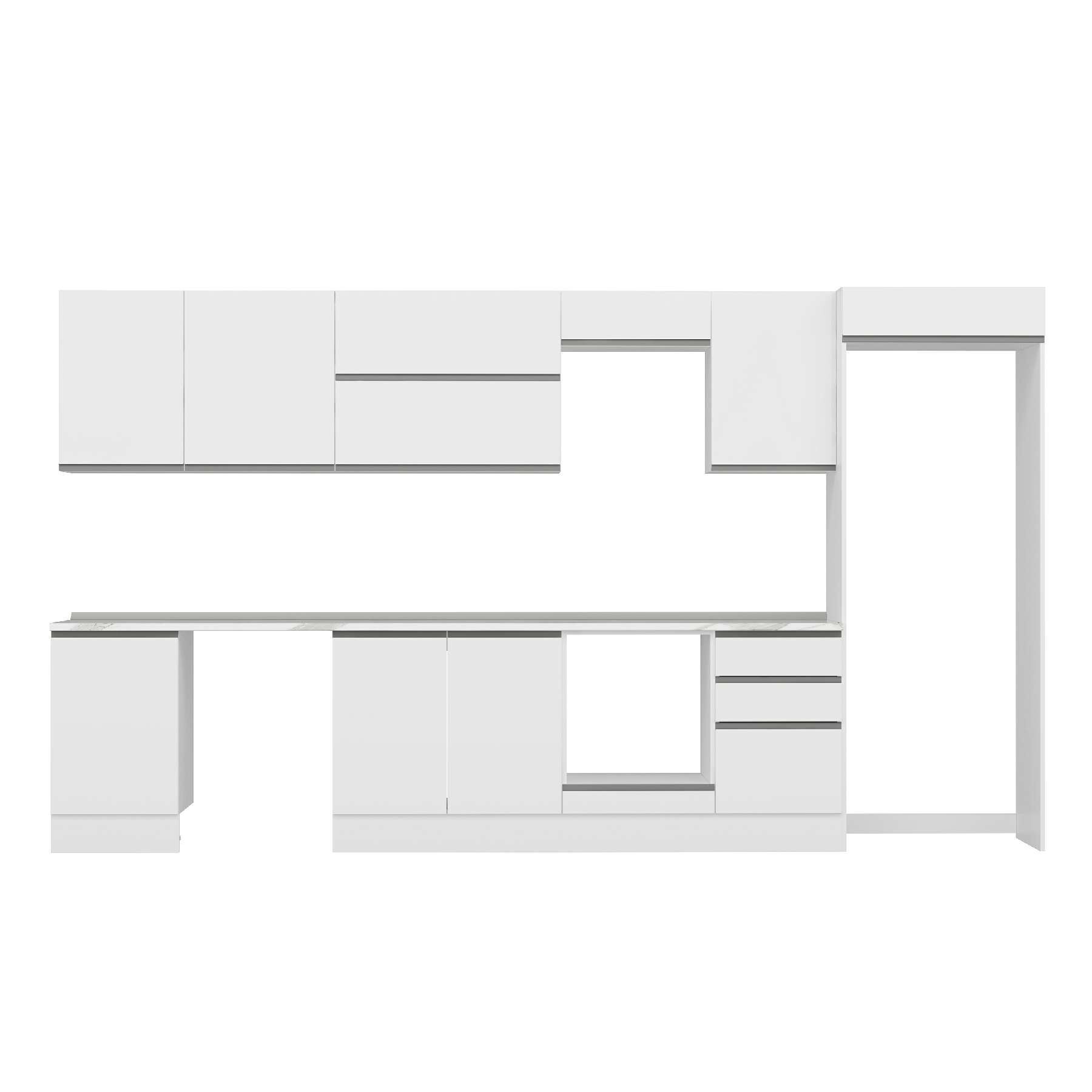 Alvinka 380X222 Cm High Gloss Mutfak Dolabı Mb-E80S50S50-2 High