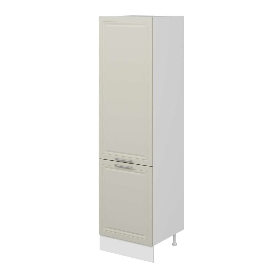 Alvinka Mutfak Modül Mbr_C 60-H222Cm Boy Dolabı Beyaz Kumtaşı Mdf