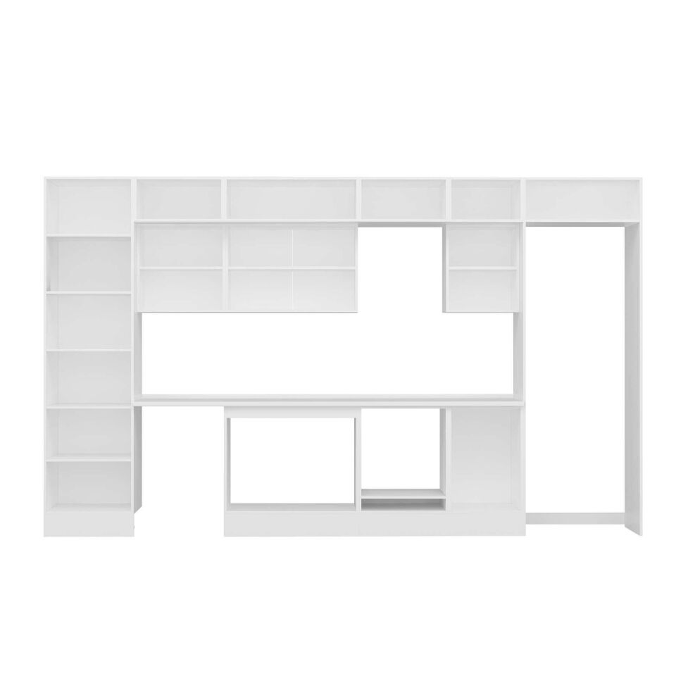 Alvinka 390X240 Cm High Gloss Mutfak Dolabı Mbb-E80B60S50-2 High Gloss | Beyaz - Suntalam