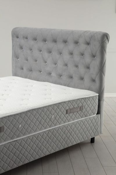 Sonata Baza+Başlık+Yatak Gri 140x200