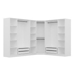 Kale 8 Kapaklı Aynalı 4Ç Köşe Dolap - Dore