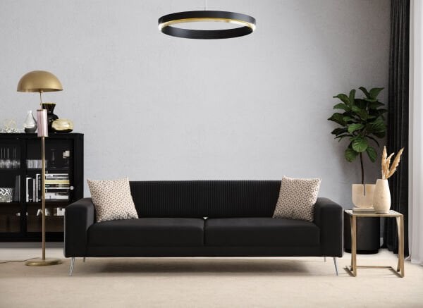 Lux 3'lü Koltuk Krom