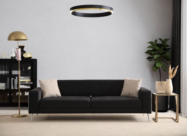 Lux 3'lü Koltuk Krom