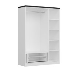 Kale Plus 3 Kapak 2 Çekmece Zincir Dolap - Beyaz