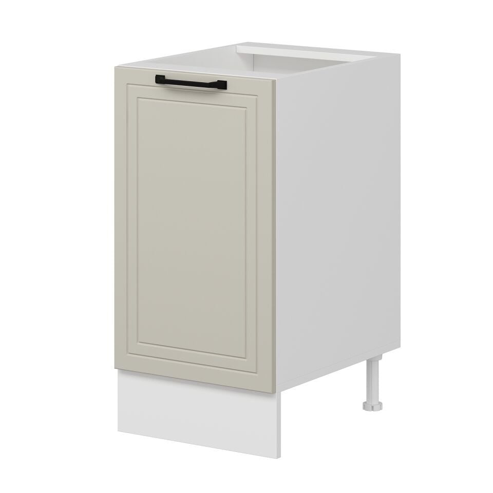 Alvinka Mutfak Modül Mbr_A Alt 1K1R 45Cm Dolap Beyaz Kumtaşı Mdf