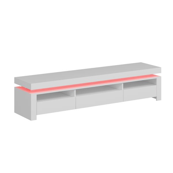 Lenora RGB Led Işıklı Tv Ünitesi - Beyaz