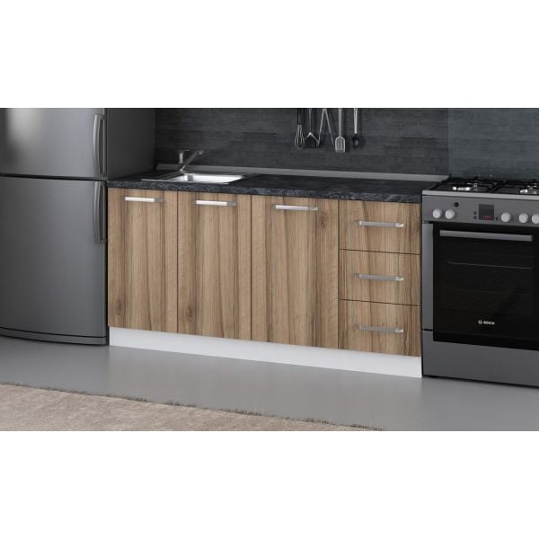 Minar 165 Cm Mutfak Dolabı Beyaz Dore 165-D1-Alt Modül