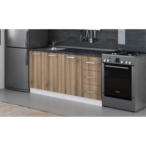 Minar 165 Cm Mutfak Dolabı Beyaz Dore 165-D1-Alt Modül