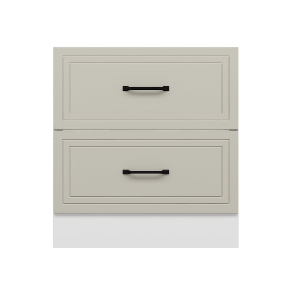 Alvinka Mutfak Modül Mbr_A Alt 2Ç 80Cm Evye Dolap Beyaz Kumtaşı Mdf