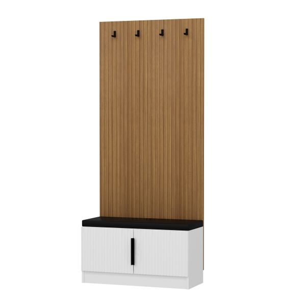 Minar Kale Dekor Panel Ayakkabılık Minderli Byz Mbr Çizgili Byz