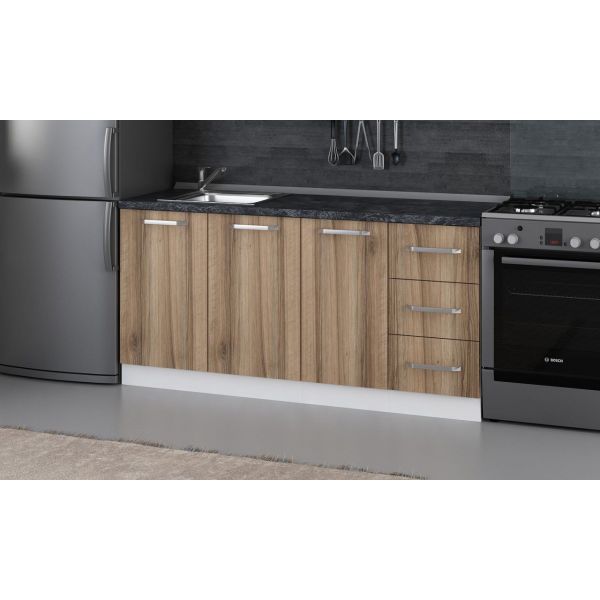 Minar 170 Cm Mutfak Dolabı Beyaz Dore 170-D1 -Alt Modül