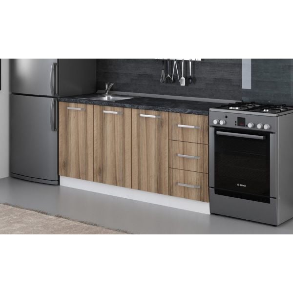 Minar 170 Cm Mutfak Dolabı Beyaz Dore 170-D1 -Alt Modül