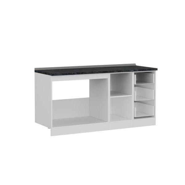 Minar 170 Cm Mutfak Dolabı Beyaz Dore 170-D1 -Alt Modül