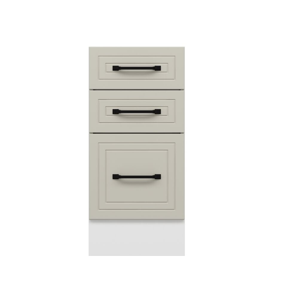 Alvinka Mutfak Modül Mbr_A Alt 3Ç1B2K 40Cm Dolap Beyaz Kumtaşı Mdf