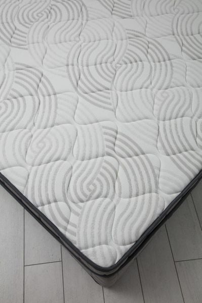 Vitalia Gizli Pedli Yatak Açık Gri 160x200